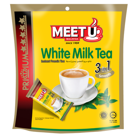 MEETU Primium White Milk Tea 3in1 200g (Case 24)
