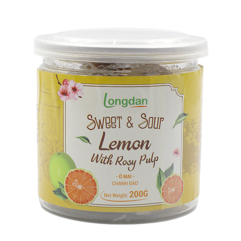 Longdan Sweet & Sour Lemon With Rosy Pulp 200g (Case 24)