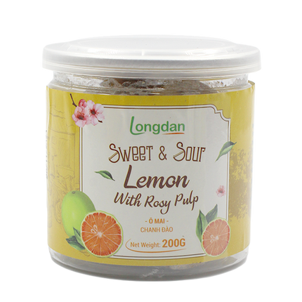 Longdan Sweet & Sour Lemon With Rosy Pulp 200g (Case 24)