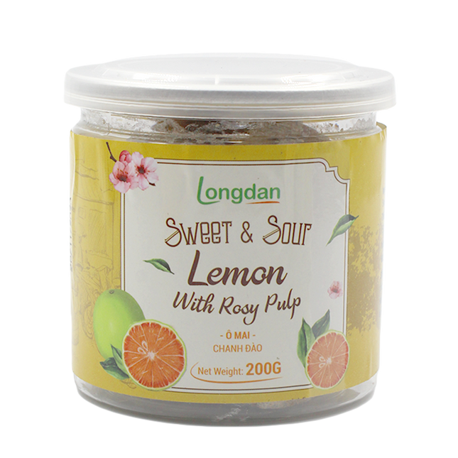 Longdan Sweet & Sour Lemon With Rosy Pulp 200g (Case 24)