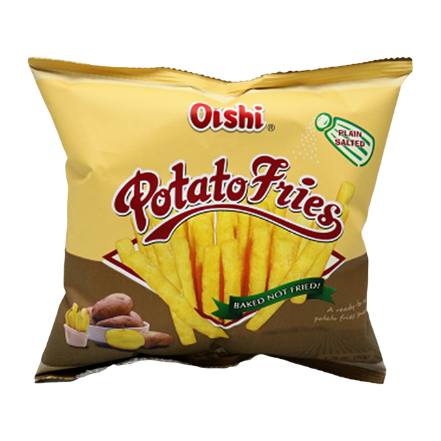 Oishi Potato Fries Plain Salted 50g (Case 50)