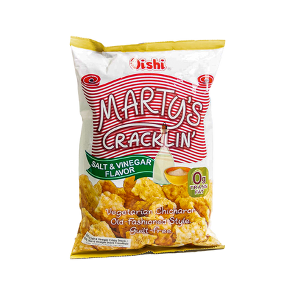 Oishi Marty's Cracklin Salt & Vinegar 90g (Case 30)