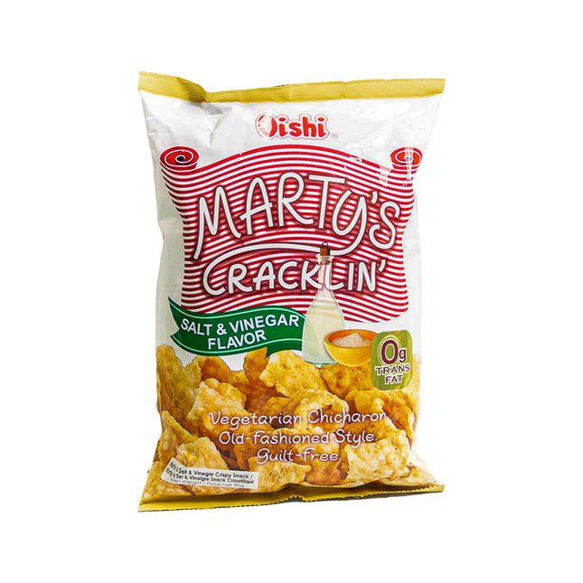 Oishi Marty's Cracklin Salt & Vinegar 90g (Case 30)