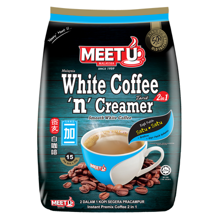 MEETU White Coffee 'N' Creamer 2in1 375g (Case 24)