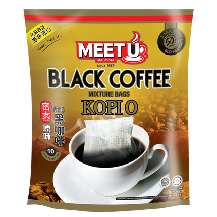 MEETU Black Coffee Mixture Bags Kopi O 100g (Case 24)