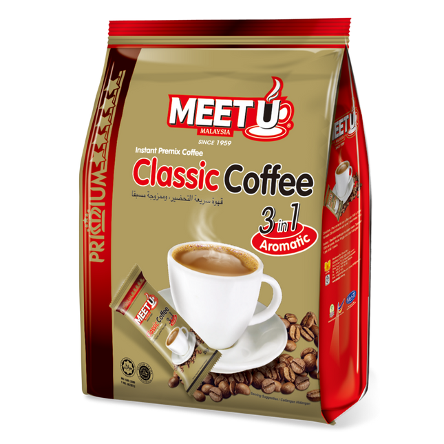 MEETU Primium Classic Coffee 3in1 400g (Case 24)