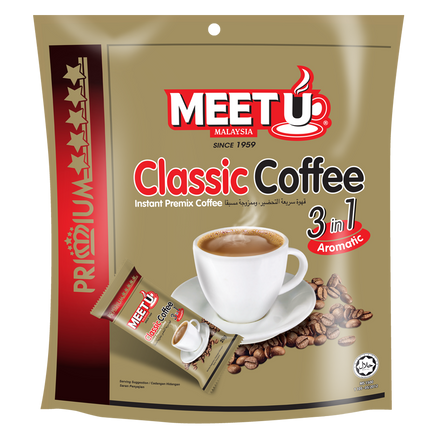 MEETU Primium Classic Coffee 3in1 200g (Case 24)