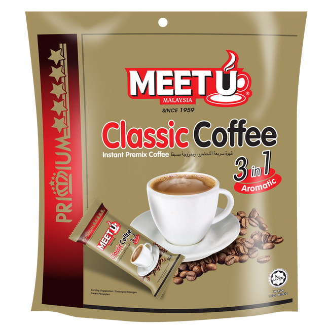 MEETU Primium Classic Coffee 3in1 200g (Case 24)