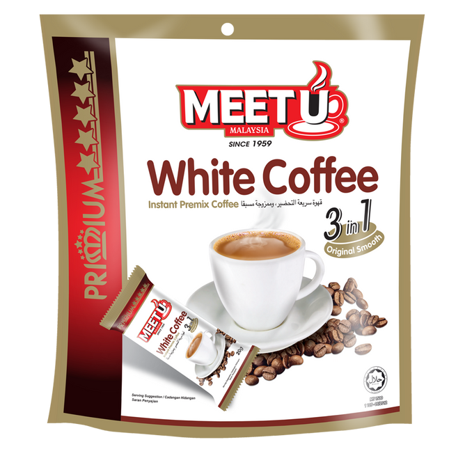 MEETU Primium White Coffee 3in1 200g (Case 24)