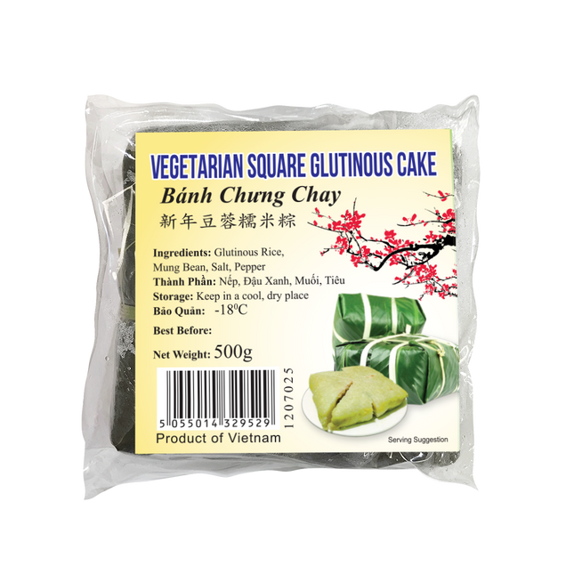 Vegetarian Square Glutinous Cake 500Gr (Case 20)