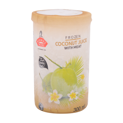 MADAME WONG Frozen Coconut Juice With Pulp 300ml (Case 24)