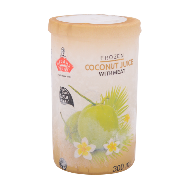 MADAME WONG Frozen Coconut Juice With Pulp 300ml (Case 24)