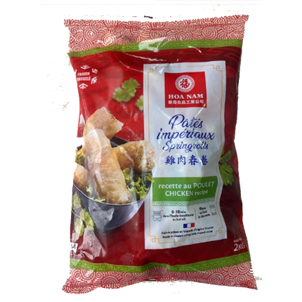 Hoa Nam Chicken Spring Rolls/  Cha Gio Ga 2Kg (Case 8)