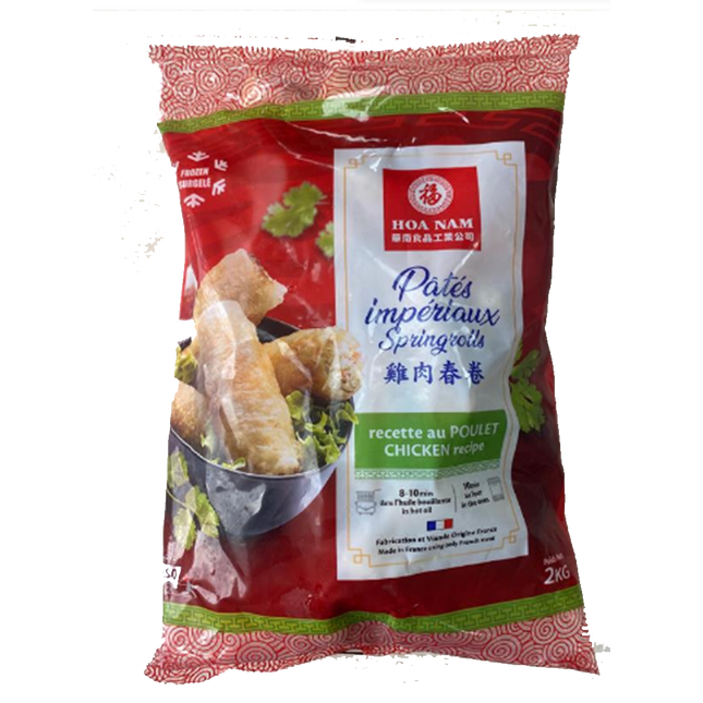Hoa Nam Chicken Spring Rolls/  Cha Gio Ga 2Kg (Case 8)