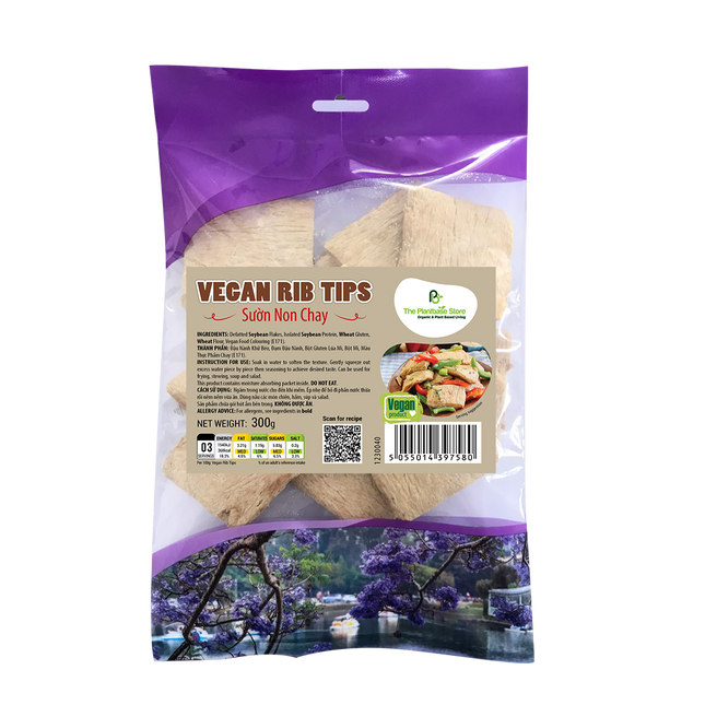 The Plantbase Store Vegan Rib Tips 300G (Case 20)