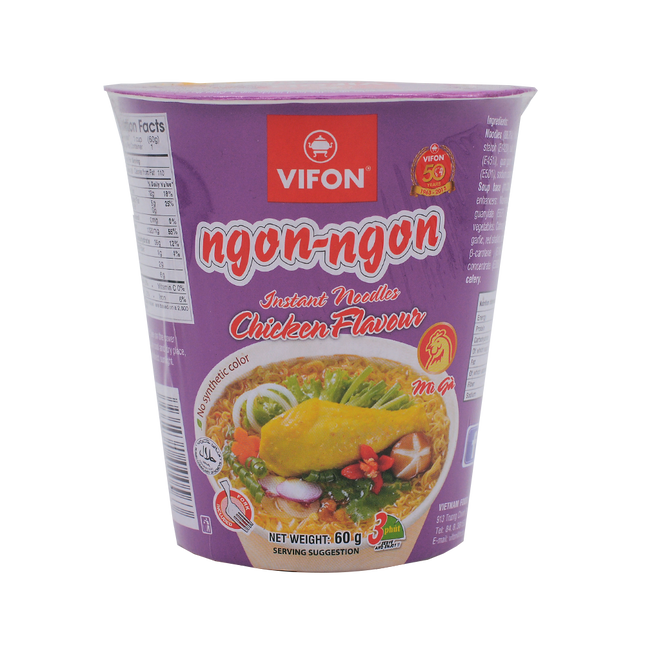 Vifon Oriental Style Chicken Flavour Cup 60g (Case 24)