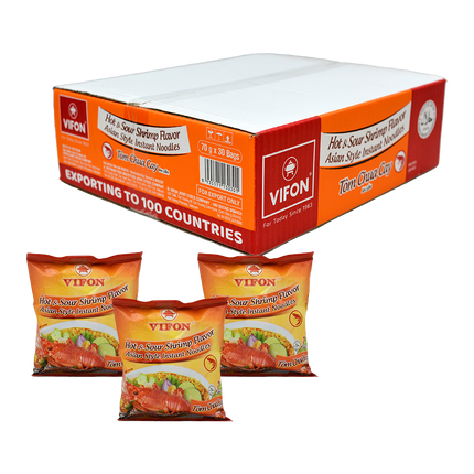 Vifon Hot & Sour Shrimp Flavour70g (Case 30)