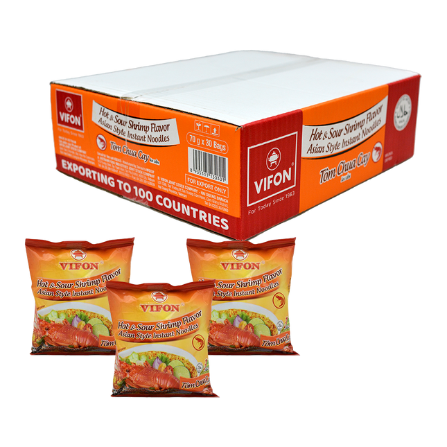 Vifon Hot & Sour Shrimp Flavour70g (Case 30)