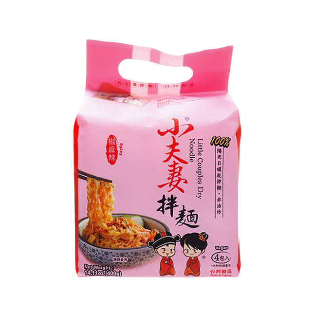 Little Couples Dry Noodle Spicy Pepper 400g (Case 12)