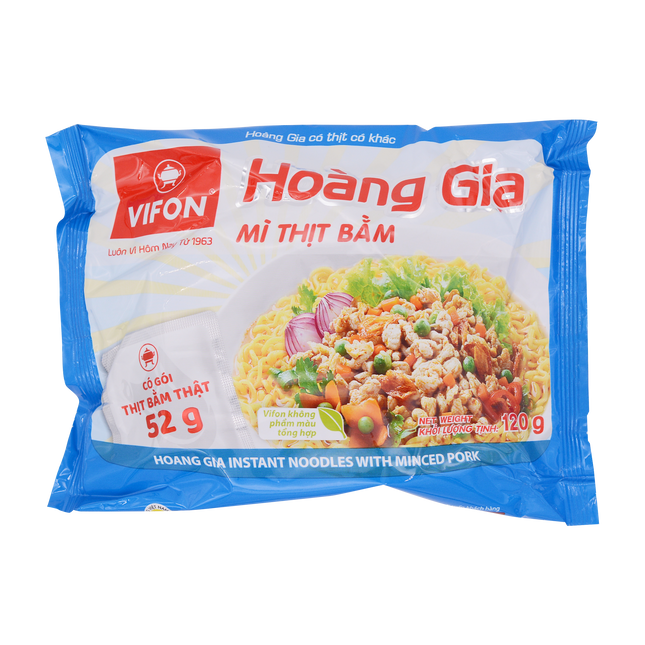 Vifon Instant Noodles With Minced Pork 120g (Case 18)