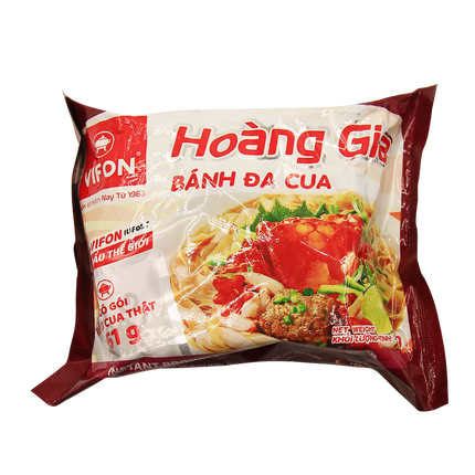 Vifon Instant Brown Rice Noodles With Crab Bag 120g (Case 18)