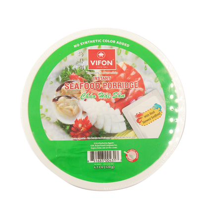 Vifon Instant Seafood Porridge Bowl 120g (Case 36)