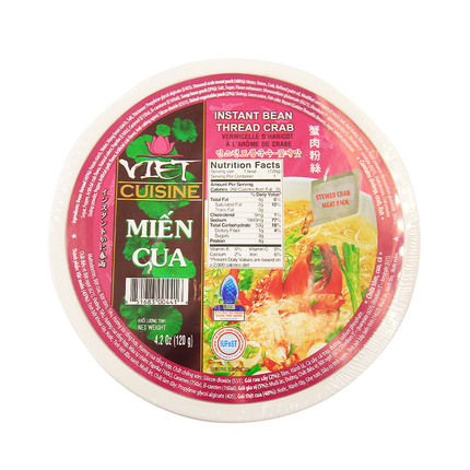 Vifon Instant Crab Bean Thread Bowl 120g (Case 36)