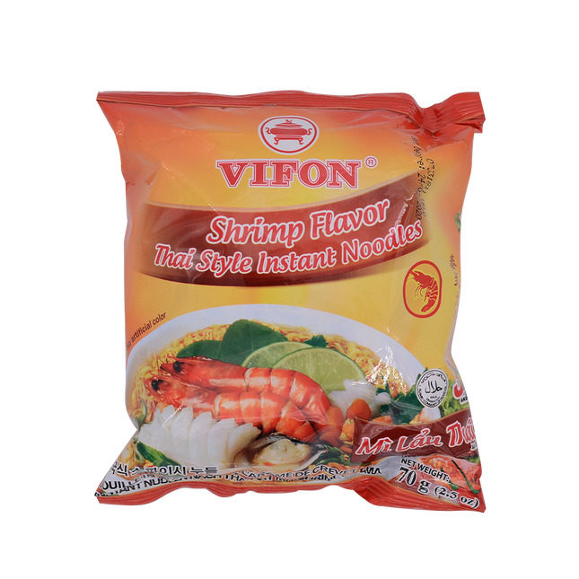 Vifon Instant Noodle Shrimp Mi Lau Thai 70G (Case 30)