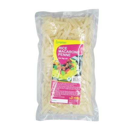 Longdan Rice Macaroni Penne 400g (Case 25)