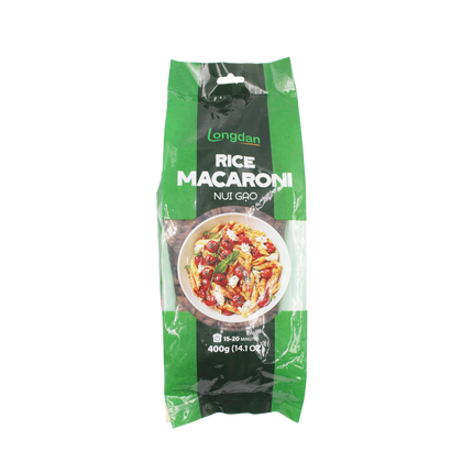 Longdan Rice Macaroni Brown Rice 400g (Case 25)