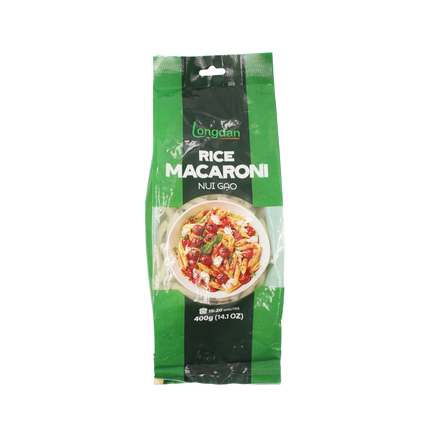 Longdan Rice Macaroni Big Tube 400g (Case 25)