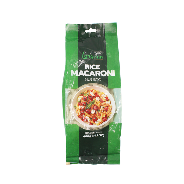 Longdan Rice Macaroni Big Tube 400g (Case 25)