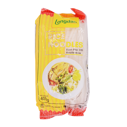 Longdan Rice Noodles 4mm 400g (Case 30)