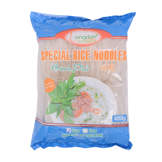Longdan Special Rice Noodles 3mm 400g (Case 30)