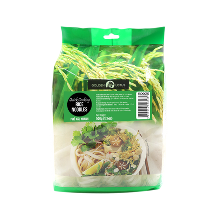 Golden Lotus Quick Cooking Rice Noodles 3mm 500gr (Case 20)