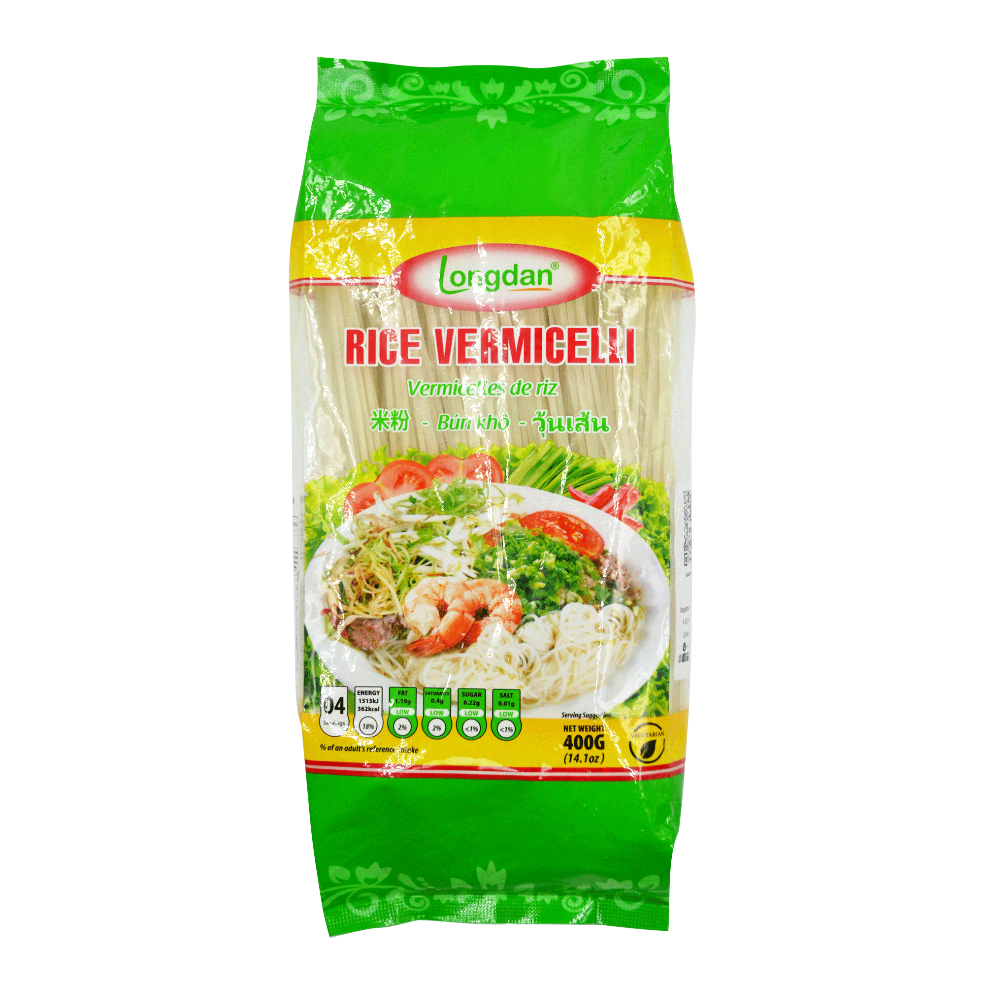 Longdan Rice Vermicelli 1.6mm 400g (Case 25)