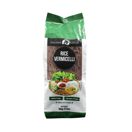 Golden Lotus Brown rice vermicelli 1mm 500g (Case 20)