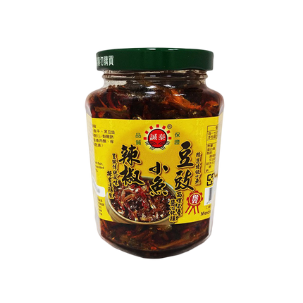 Cheng Tai Black bean and anchovies chili sauce 380g (Case 12)
