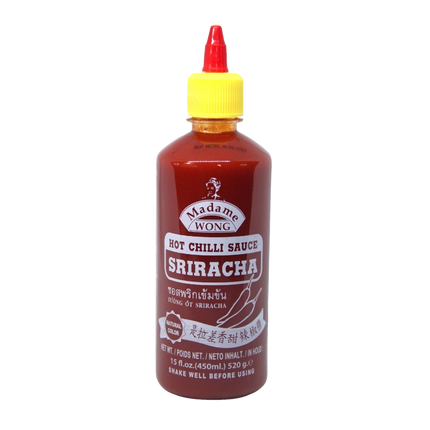 MADAME WONG Sriracha Chilli Sauce Strong Hot 450ml (Case 12)
