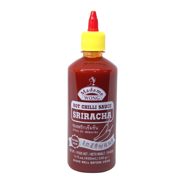 MADAME WONG Sriracha Chilli Sauce Strong Hot 450ml (Case 12)