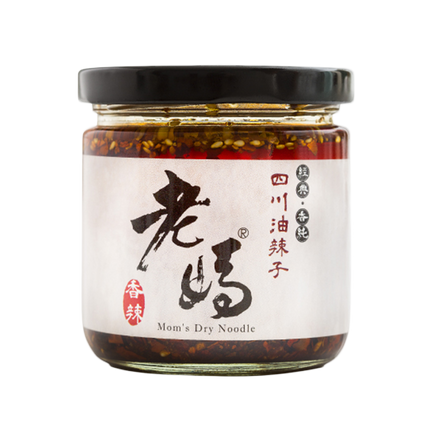 Mom's Dry Noodle Spicy Oil 170mL (Case 12)