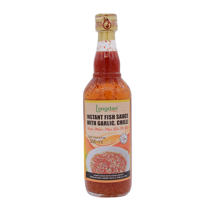 Longdan Instant Fish Sauce /w Garlic 500ml (Case 12)