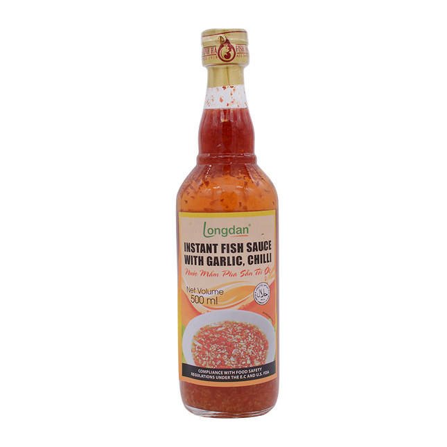 Longdan Instant Fish Sauce /w Garlic 500ml (Case 12)