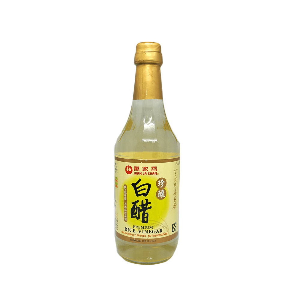 WanJaShan Premium Rice Vinegar 600ml (Case 12)