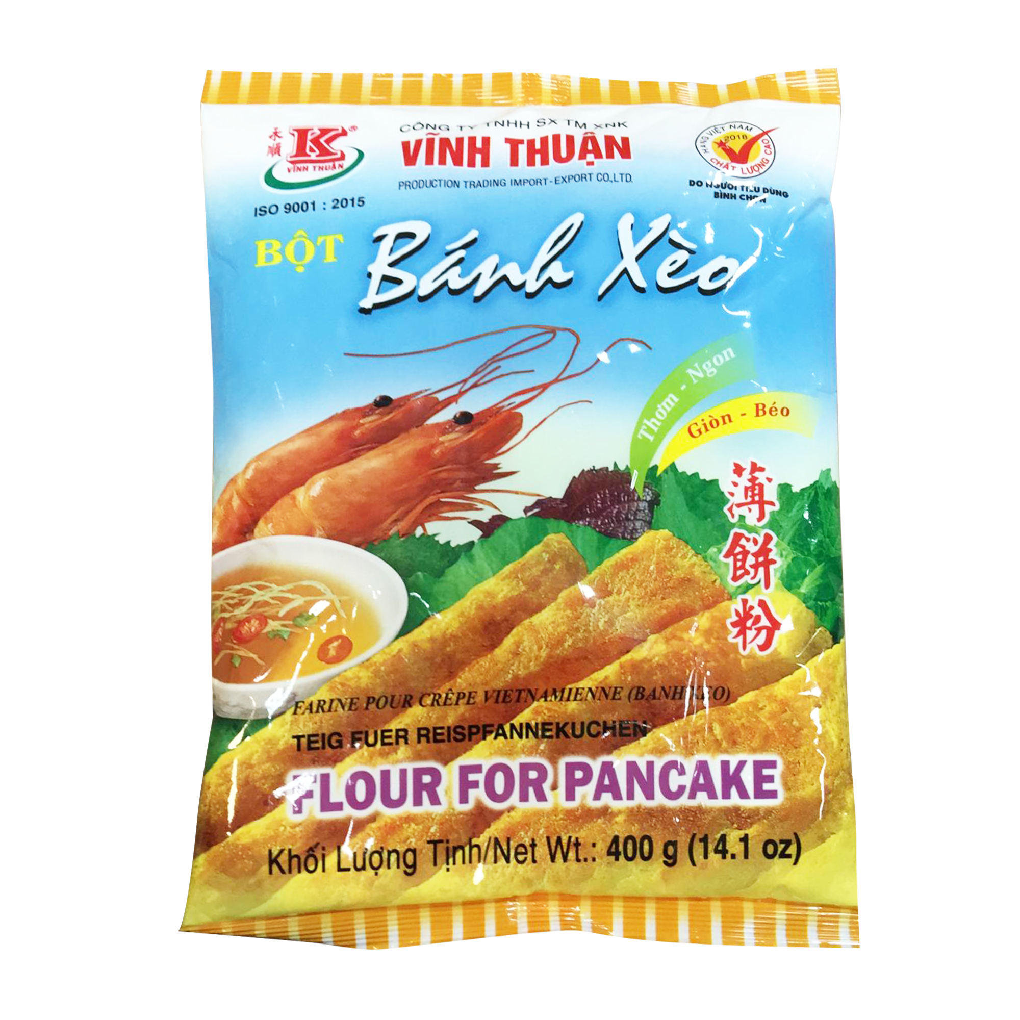 Vinh Thuan Flour For Pancake - Bot Banh Xeo 400g (Case 20)