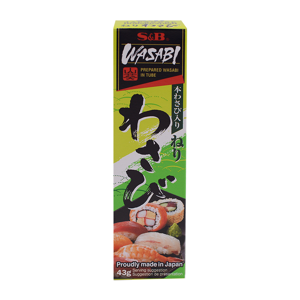 S&B Wasabi Paste in Tube 43g (Case 100)