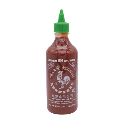 Huy Fong Sriracha Hot Chilli Sauce Usa 482g/435ml (Case 12)