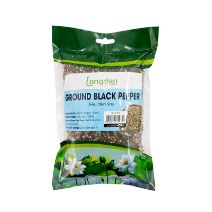 Longdan Cracked Black Peppercorn 400g (Case 20)