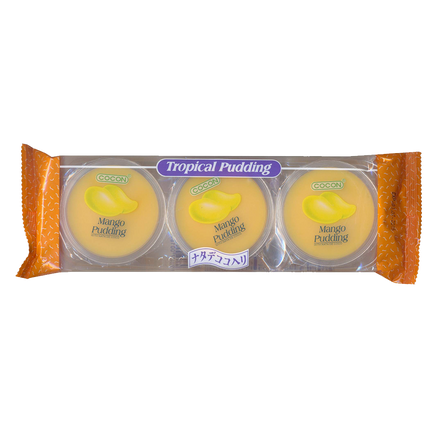 COCON Nata De Coco Pudding - Mango 3pcs x 80g (Case 12)