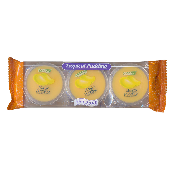 COCON Nata De Coco Pudding - Mango 3pcs x 80g (Case 12)